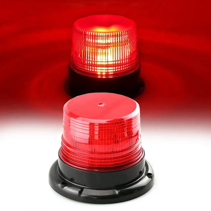 Car Truck Roof Top Warning Light Emergency LED Strobe Light Flashing Beacon With Magnetic Base For Security Auto 12V 24V - Urbizia