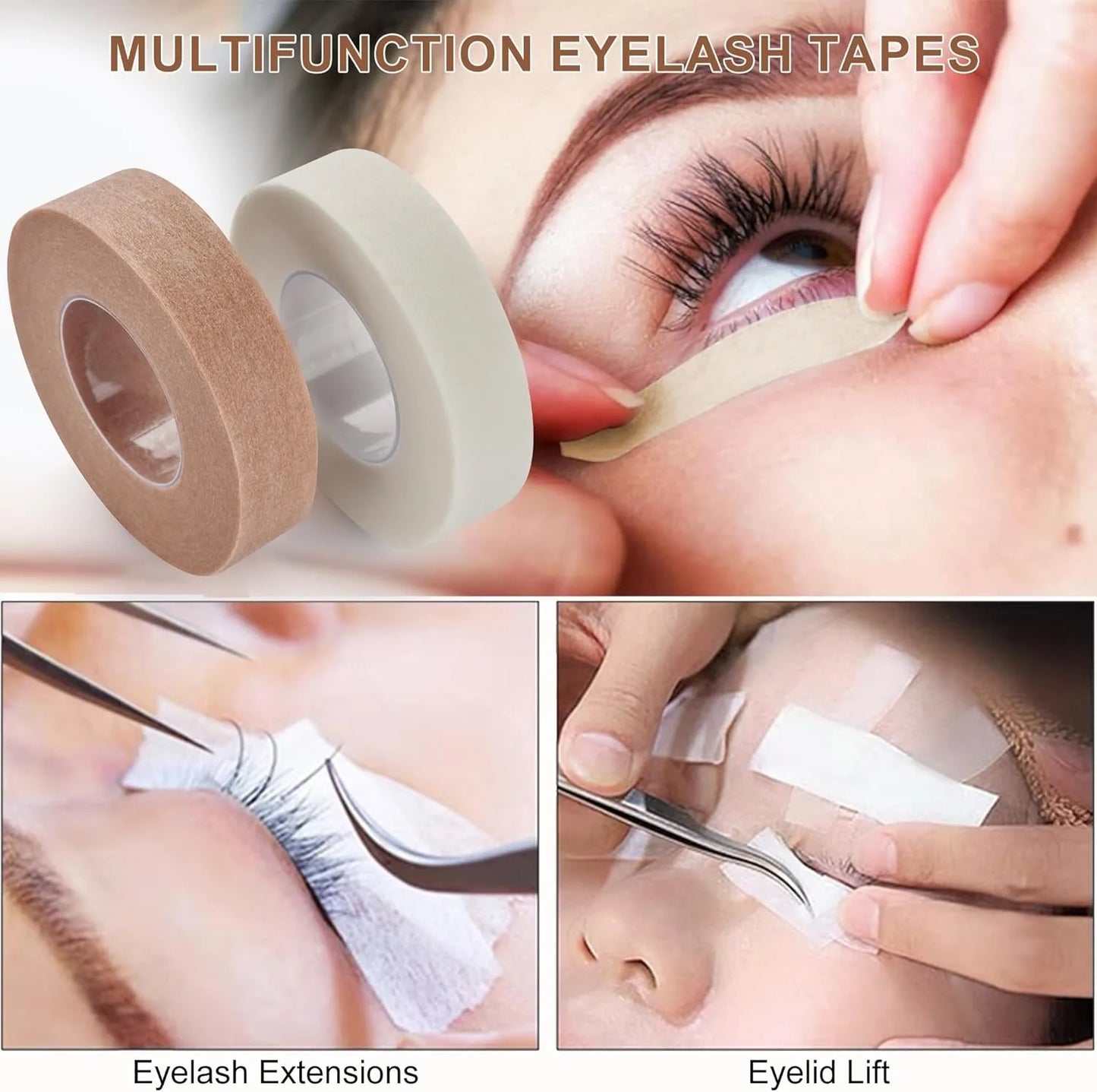 2 Rolls Nose Tape for Rhinoplasty Shaping Nose Bandage Micropore Thinoplasty Tape Hypoallergenic Medical Paper Tape