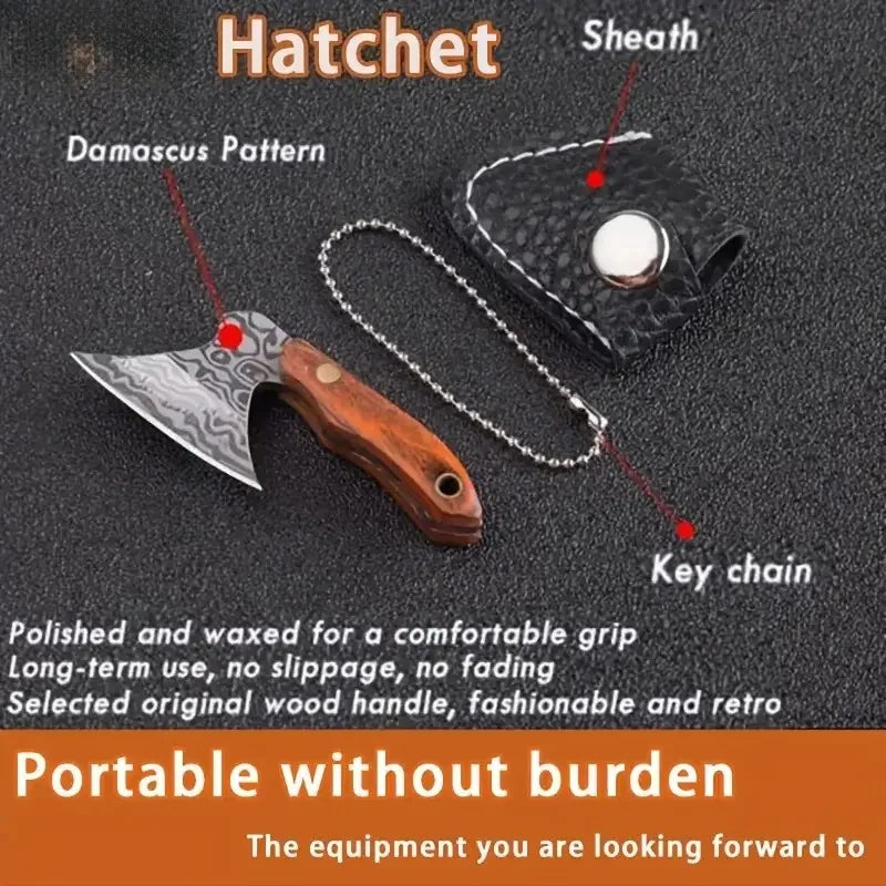 Mini Axe Keychain Box Opener Parcel Tape Cutter Solid Metal Blade Package Opener Tool For Daily Use