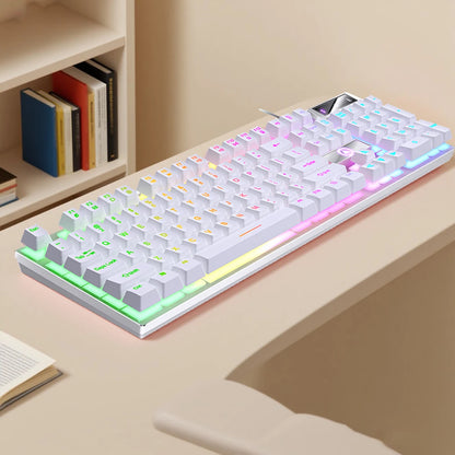 YINDIAO K500 Wired  Keyboard Gaming  Laptop Desktops PC Computer Office Accessories Low Profile Gamer Keyboards With Numpad