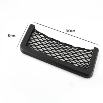 Auto Seat Side Interior Back Sundries Pocket Mesh Storage Bag Phone Net Pocket Holder Car Storage Bag Elastic Flexible Nets - Urbizia