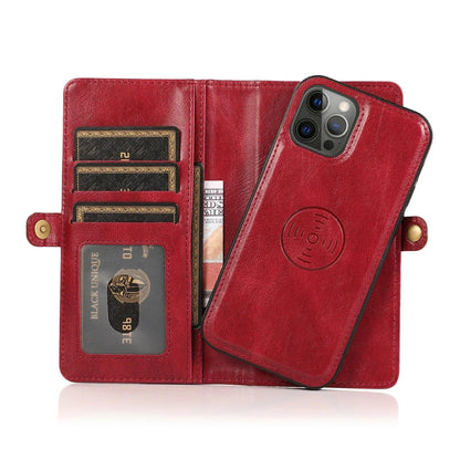 Flip Leather Wallet Case For iPhone 12 11 Pro Max Detachable Magnetic Leather Cover for iPhone 11 12 Pro Max X XR XS Max 8 7Plus