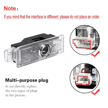 2X LED Car Door Projector Ghost Shadow Welcome Light Accessories For BMW E60 E46 E61 F10 E90 E92 E93 E91 F30 E63 E65 E66 E67 E68