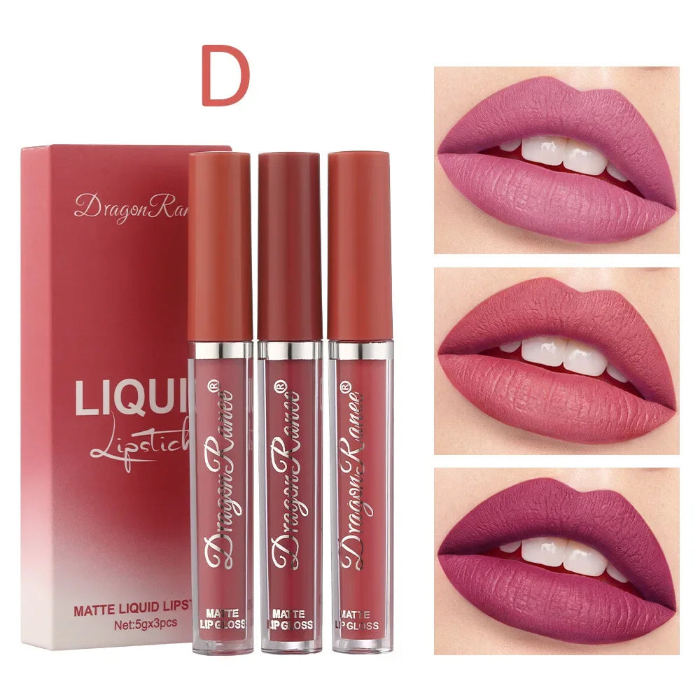 3-Piece Matte Liquid Lipstick Set