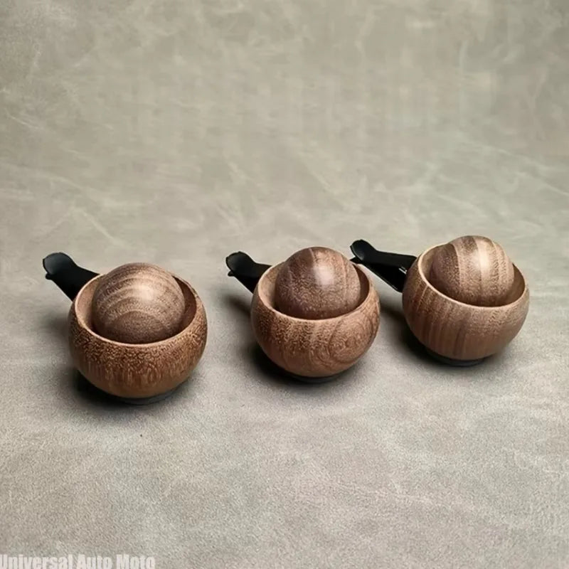 Car & Home Essential Oil Diffuser - Made of Wood Mini Cute Natural Fragrance Diffuser Suitable for Bedroom Living Room Bathroom
