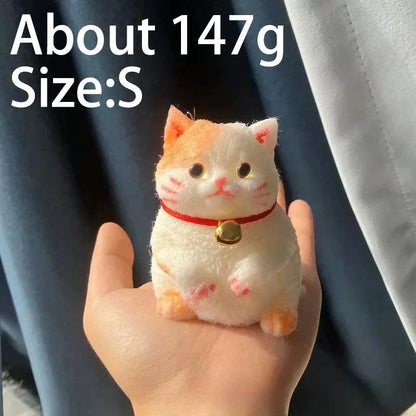Cute Kawaii Cat Squishy Soft Silicone Stress Relief Squeeze Toy Anxiety Relief Desk Buddy Gift for Kids Adults Desk Decor Gift