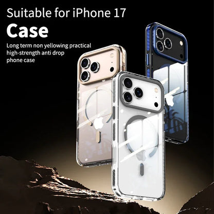 MagSafe Clear Case with PE Striped Border for iPhone