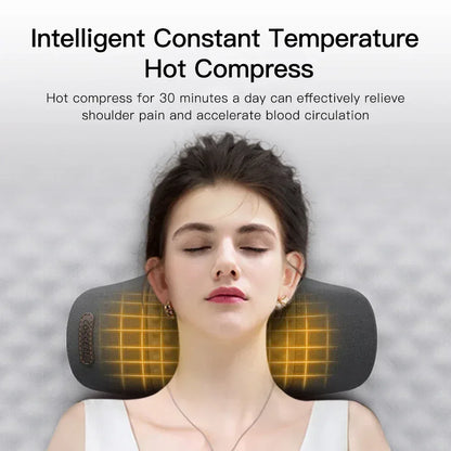 Electric Neck Massager Pillow Cervical Stretcher Heating - Urbizia