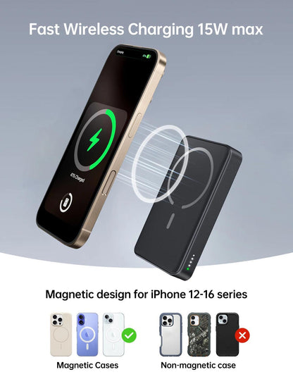for Magsafe Battery Pack Portable Charger for Apple Watch Ultra/9/8/7/6/5 Wireless Power Bank For iPhone 15/14/13/12 Series
