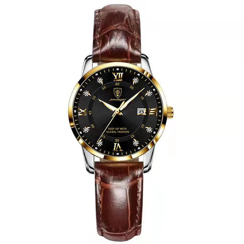 POEDAGAR Luxury Woman Watch Waterproof Stainless Steel Luminous Date Ladies Watch Fashion Simple Casual Women’s Quartz Watches
