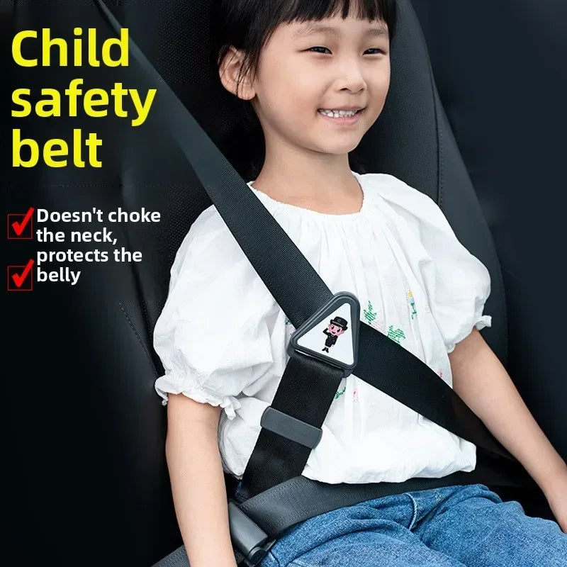 Child Car Seat Belt Adjuster Triangle Anchor Shoulder Protection Limiter Safety Accessory for Vehicle Seats - Urbizia