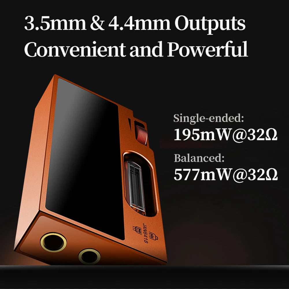 SHANLING UA7 Portable USB DAC Amp Dual JAN6418 Tubes Transistor Mode HiFi Audio Dongle ES9069 DSD512 3.5mm / 4.4mm Bal 577mW