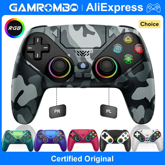 Controller For Playstation 5 PS5/PS5 Pro/Slim/PC,RGB Wireless Gamepad W/Hall Effect Trigger Marco/Turbo Anti-Drift Game Joystick