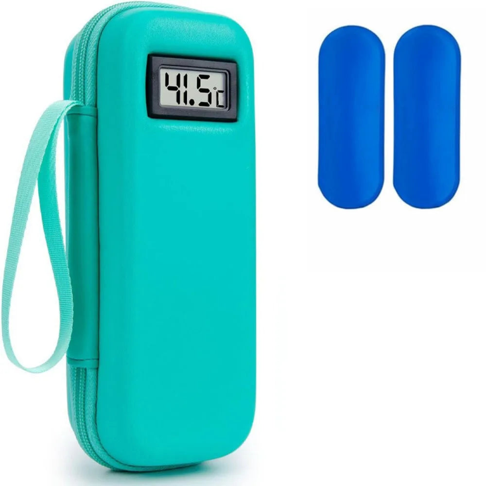 With Thermometer Display Insulin Cooler Travel Case Waterproof Thermal Insulated Refrigerated Medicine Organizer Bag