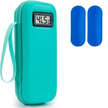 With Thermometer Display Insulin Cooler Travel Case Waterproof Thermal Insulated Refrigerated Medicine Organizer Bag