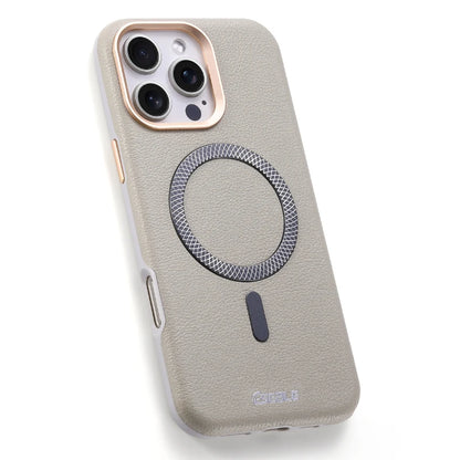 New Luxury Solid Color Leather For Magsafe Magnetic Shockproof Phone Case For iPhone 17 Pro Max 15 13 14 16 Pro Max Bumper Cover