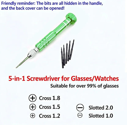 5-In-1 Multifunctional Slot Key Kit, Mobile Phone, Watch And Glasses Disassembly Tool, Laptop Repair Tool