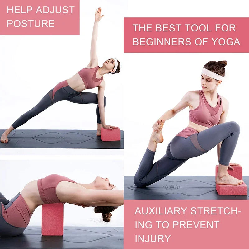 1PC Yoga Building Blocks Cubes Pilates Bricks Reinforcement Mats Sports Supplies Exercise Home Exercise Equipment Fitness Eva