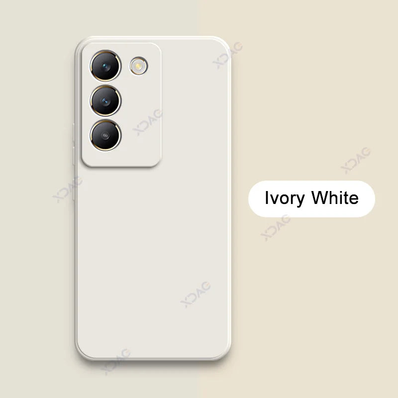 Luxury Dual Layer Cellphones Case Cover for VIVO V30 Lite V40 SE Lens Protection V30Lite V40SE Soft Square Liquid Silicone Armor