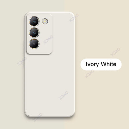 Luxury Dual Layer Cellphones Case Cover for VIVO V30 Lite V40 SE Lens Protection V30Lite V40SE Soft Square Liquid Silicone Armor