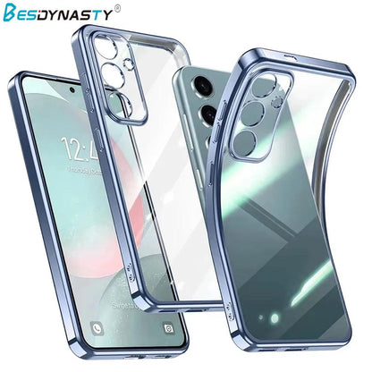 Plating Silicone Clear MagSafe Case for Samsung Galaxy
