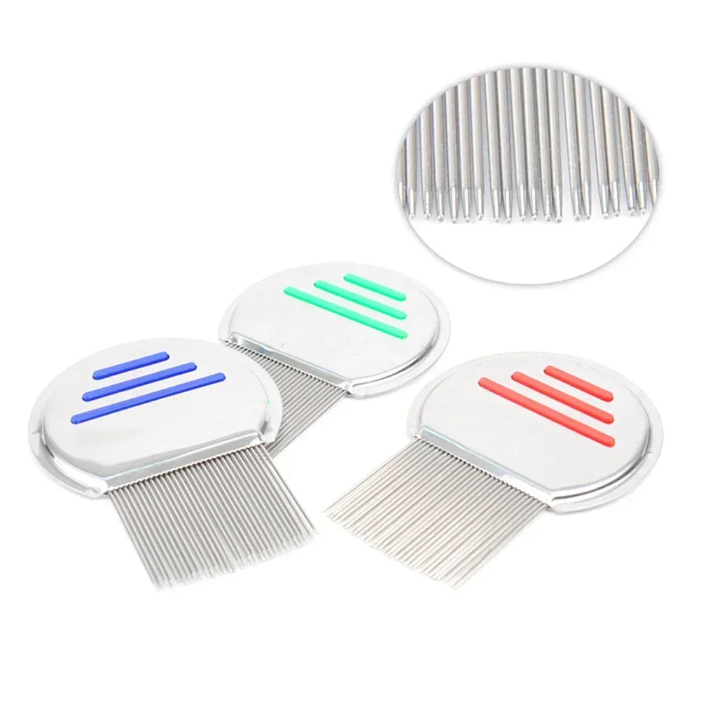 Stainless Steel Terminator Lice Comb Children Hair Removal Headdress Super Density Teeth Remove Nits Comb Dog Brushes Accessory - Urbizia