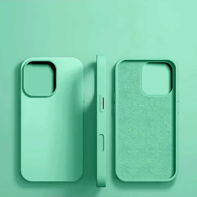 Original Liquid Silicone Shockproof Case for APPLE iPhone 11 12 13 14 15 16 17 Pro Max Cases for iPhone 17 Air Phone Back Cover