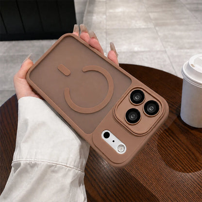 Matte Translucent Magnetic Phone Case Compatible with iPhone 18 17 16 15 14 13 12 11 Pro Max Plus, Wireless Charging Compatible, Shockproof Bumper Cover with Raised Camera Lens Protection, Precision Cutouts and Skin Friendly