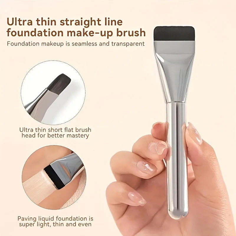 Oval Foundation Brush Ultra‑Fine Makeup Contour Brush