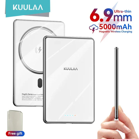 Slim Magnetic Power Bank 5000mAh 20W Fast Charge