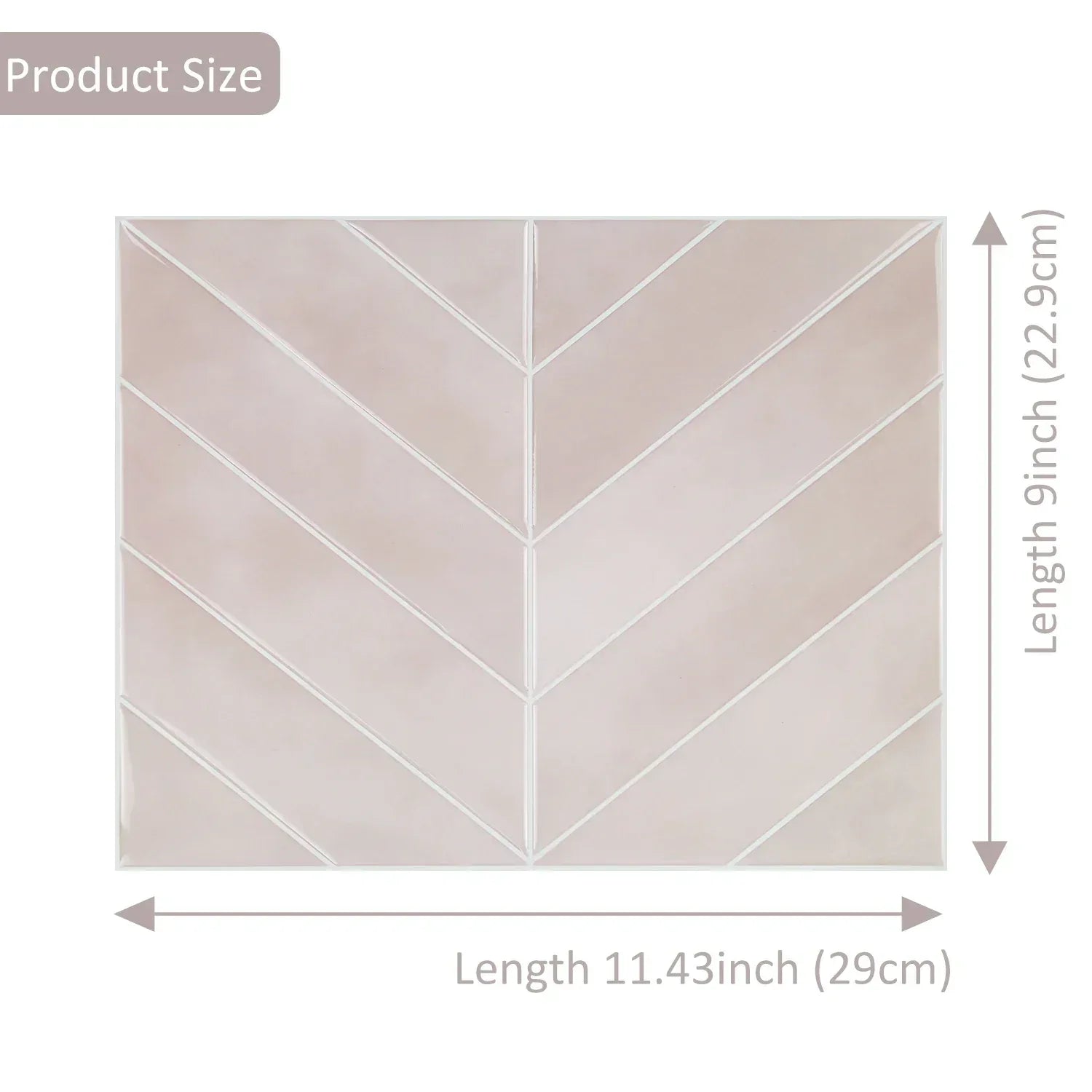 10pcs V-shape Peel and Stick Wall Tile Sticker 3D Waterproof Vinyl Wallpaper for Kitchen Living Room RV Interior Wall Decoration - Urbizia