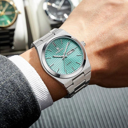 PAAZOMU Original Luxury Men Clock Fashion Luminous Waterproof Chronograph Date Watch For Man Leather Quartz Men's Watches Reloj