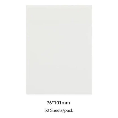 50 Sheets Creative Transparent PET Waterproof Sticky Notes Notepads - School Stationery & Office Supplies