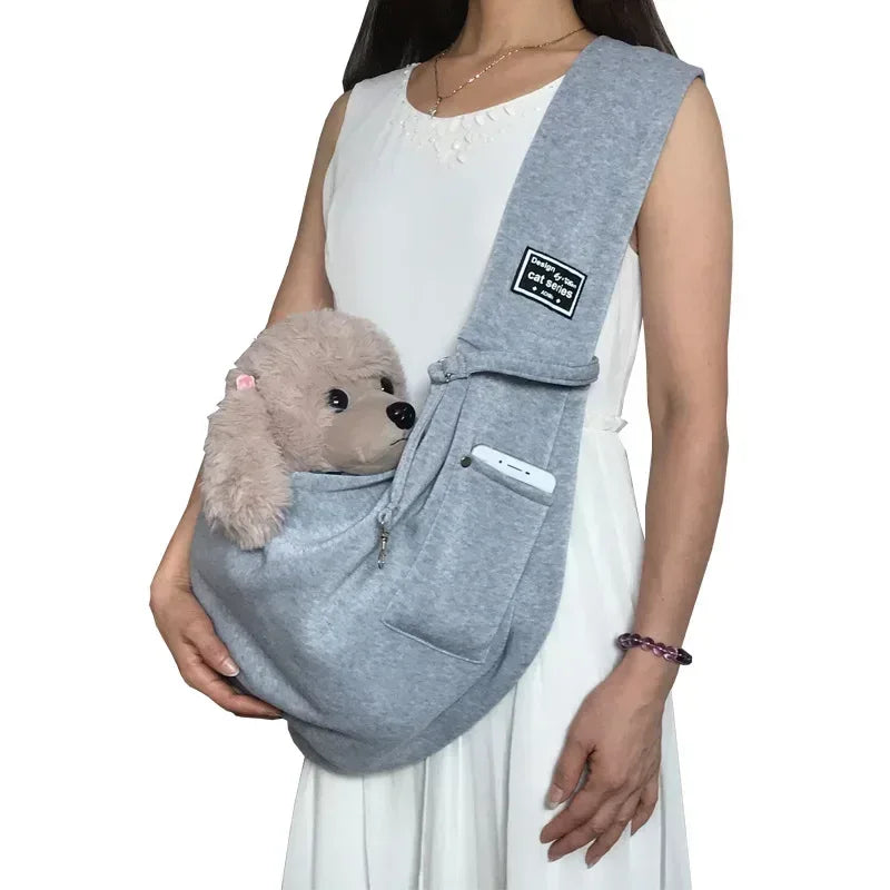 Comfortable Pet Crossbody Shoulder Bag Outdoor Travel Portable Cat Puppy Sling Carrier Bag Dog Carrying Supplies - Urbizia