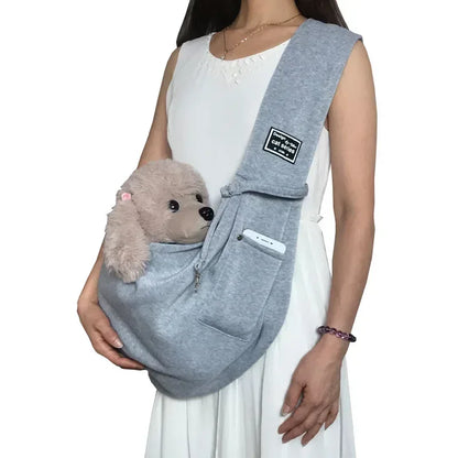 Comfortable Pet Crossbody Shoulder Bag Outdoor Travel Portable Cat Puppy Sling Carrier Bag Dog Carrying Supplies - Urbizia