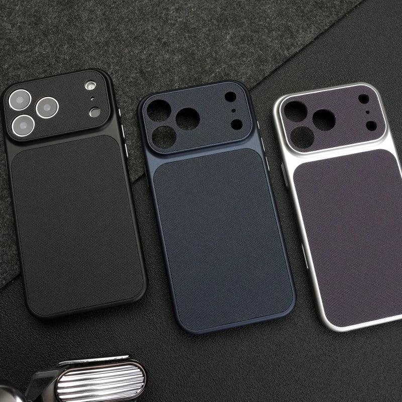 Vintage Woven Leather Textured Case for iPhone
