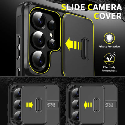 Magnetic Sliding Window Bracket Case for Samsung Galaxy
