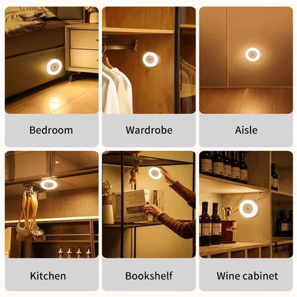 Rechargeable Dimmable LED Night Light – Touch Switch, Magnetic Mount