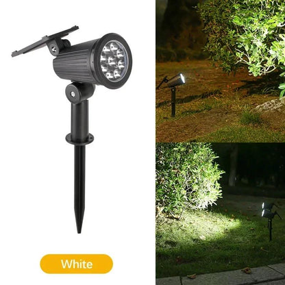Solar Spotlight Outdoor Waterproof Spotlight with Adjustable Brightness Suitable for Garden Backyard Lane Courtyard Decoration
