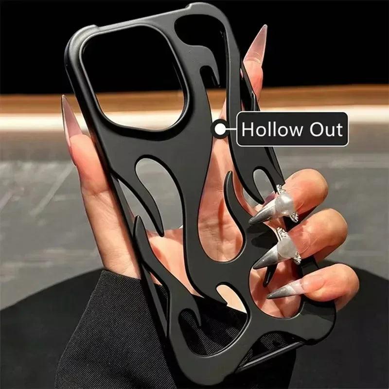 3D Flame Matte TPU Case for iPhone 17–11 Series