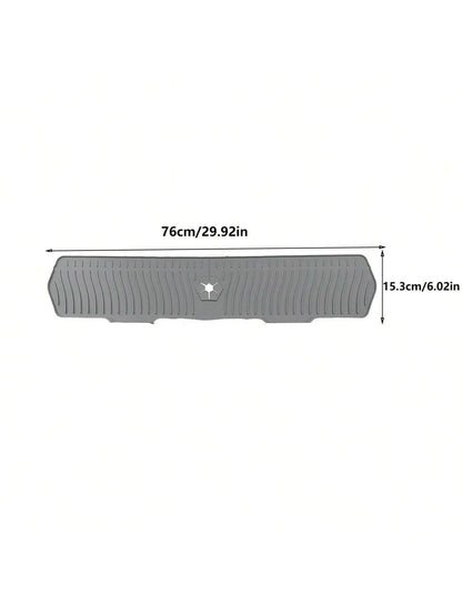 30/24 Inch Silicone Faucet Mat Sink Splash Guard Large Size Faucet Drain Drying Pad Countertop Protector for Bathroom Kitchen