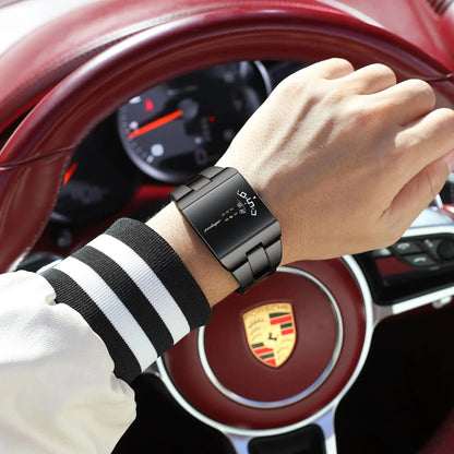 POEDAGAR Top Casual Man Wristwatch Waterproof Fashion Men Watch Rectangle Stainless Steel Quartz Sports Men's Watches Male Reloj