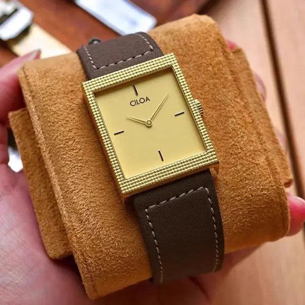 CILOA Red Retro Men's Sporty Square Fashion New Tank Luxury Gift Waterproof Quartz Watch for Men High-Quality Men's Watch