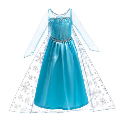 Snow Queen Elsa Dress for Girls – Kids Cosplay