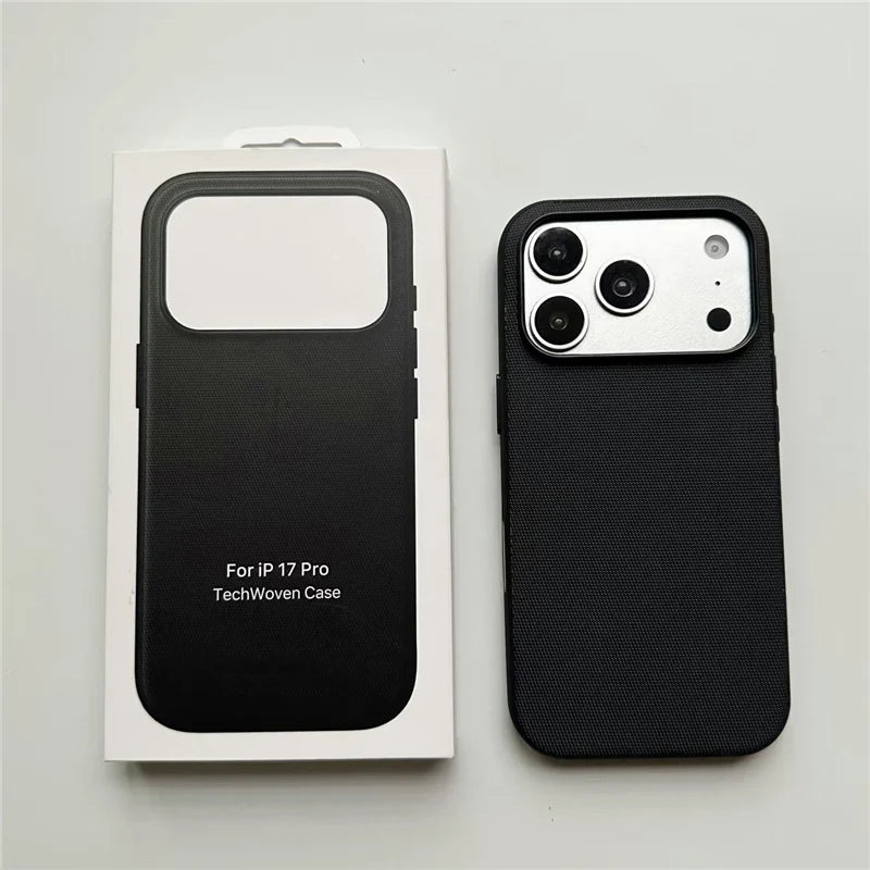 Magnetic Animation Original Tech Woven Case For iPhone 17Pro 16 18Pro 17Pro Max For Magsafe AI Touch Camera Button Boxed Cover