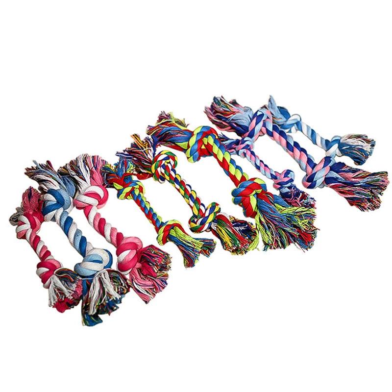 Double Knot Cotton Rope Chew Toy for Dogs and Cats