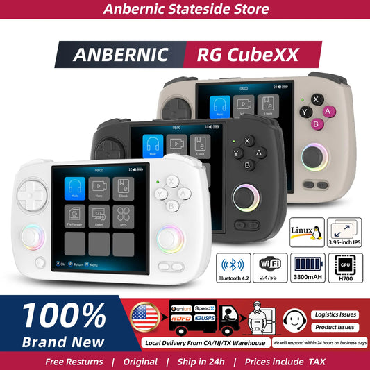 ANBERNIC RG CUBEXX Handheld Game Console 3.95''IPS Screen Linux System Video Output WiliWili Ebook Reader Multi-function Console