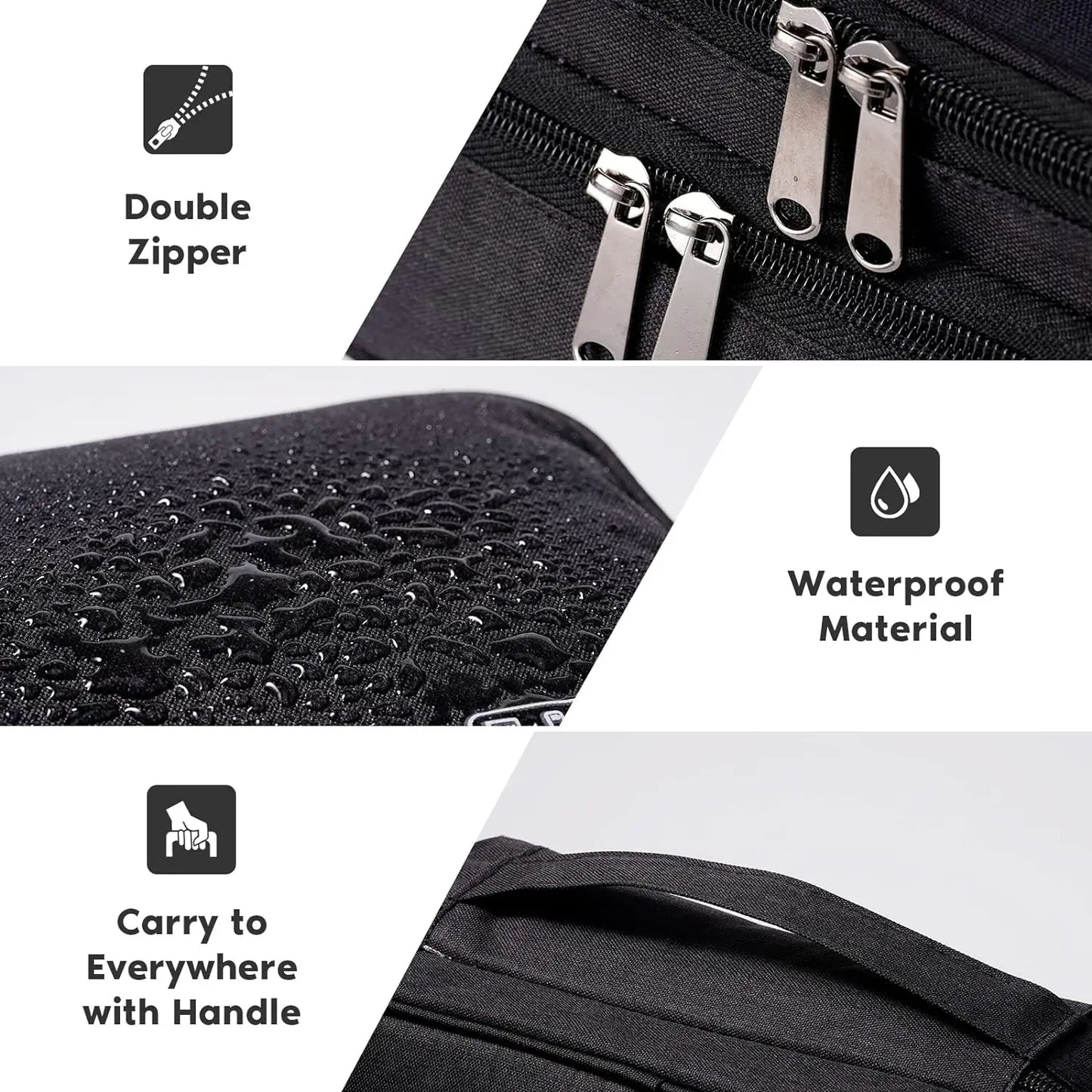 Three Layer Digital Storage Bag Multi-functional Cable Storage Box Portable Waterproof Travel Case for Data Mobile Power Bank