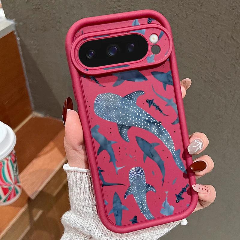 Whale Pattern TPU Case for Google Pixel Series