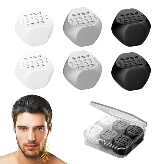 6pcs Anti-aging Jaw Exerciser Food-grade Silica Neck Face Toning Jawline Muscle Balls Slimming Face Tools Chin Cheek Lifting - Urbizia